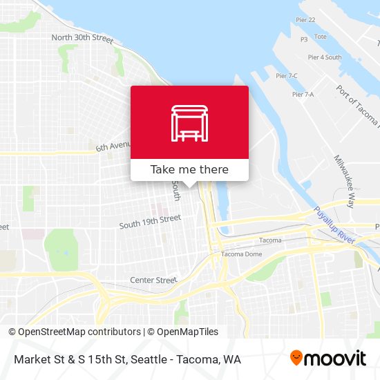 Market St & S 15th St map