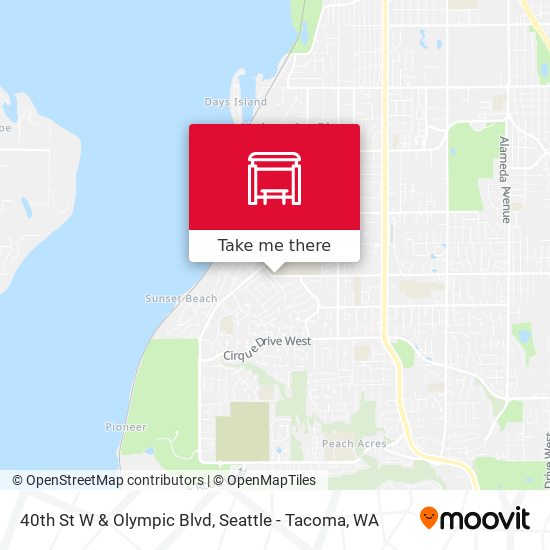 Mapa de 40th St W & Olympic Blvd