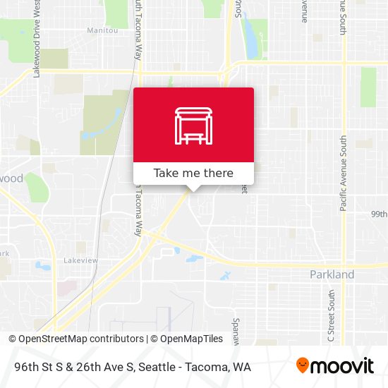 Mapa de 96th St S & 26th Ave S