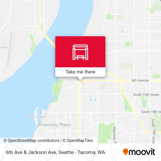 Mapa de 6th Ave & Jackson Ave