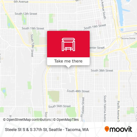 Steele St S & S 37th St map