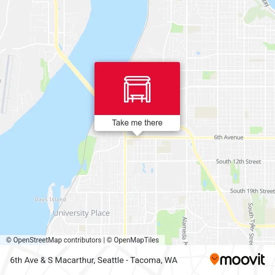 Mapa de 6th Ave & S Macarthur