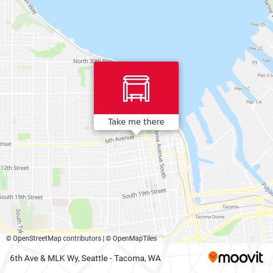 6th Ave & MLK Wy map