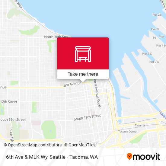 Mapa de 6th Ave & MLK Wy