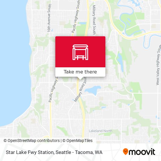 Star Lake Fwy Station map