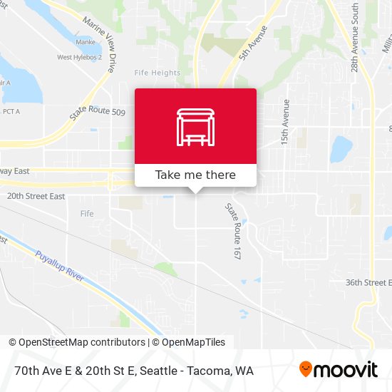 Mapa de 70th Ave E & 20th St E