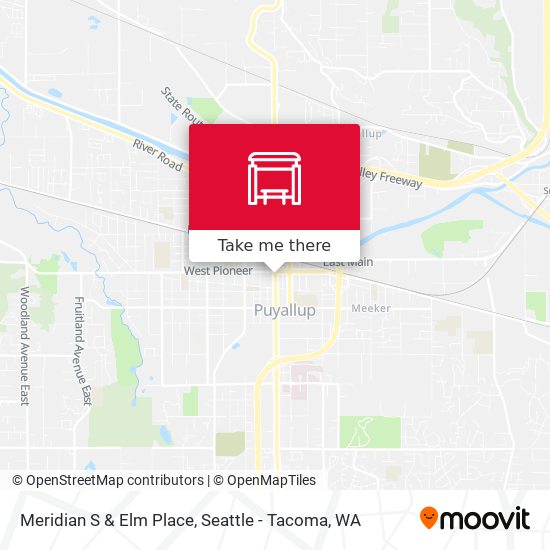 Meridian S & Elm Place map