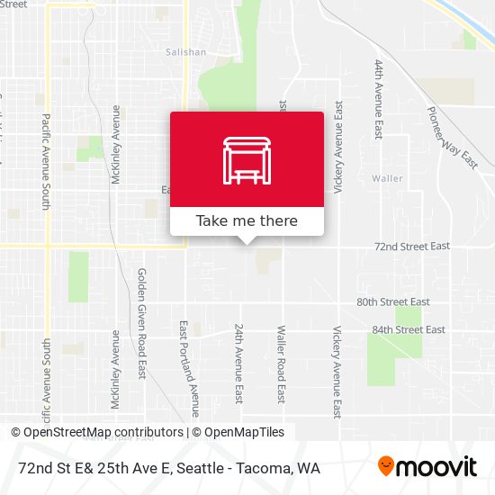 Mapa de 72nd St E& 25th Ave E
