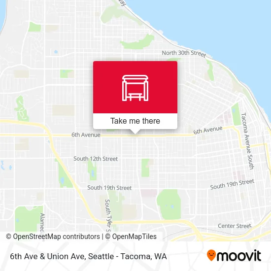 Mapa de 6th Ave & Union Ave