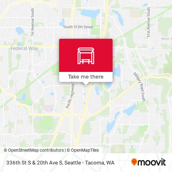 336th St S & 20th Ave S map
