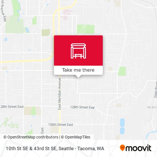 10th St SE & 43rd St SE map