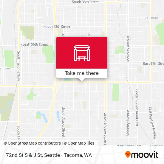Mapa de 72nd St S & J St