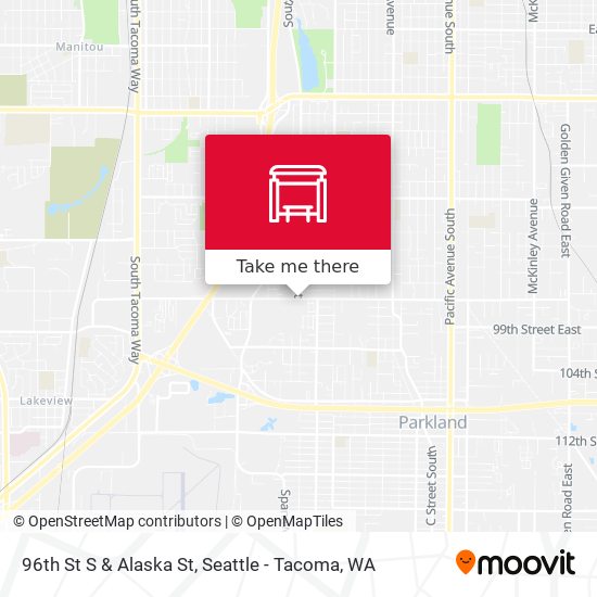 Mapa de 96th St S & Alaska St