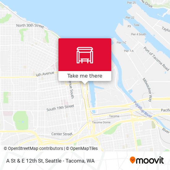 Mapa de A St & E 12th St