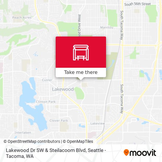 Mapa de Lakewood Dr SW & Steilacoom Blvd