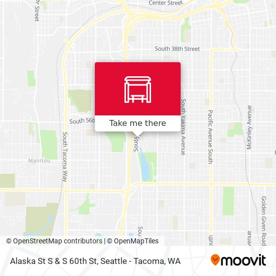 Alaska St S & S 60th St map