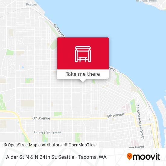 Alder St N & N 24th St map
