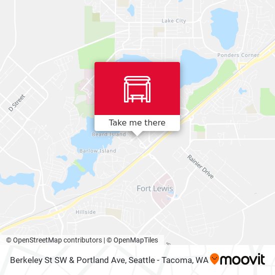 Berkeley St SW & Portland Ave map