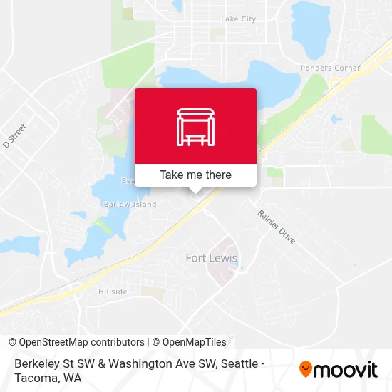 Berkeley St SW & Washington Ave SW map