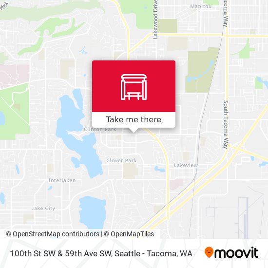 100th St SW & 59th Ave SW map