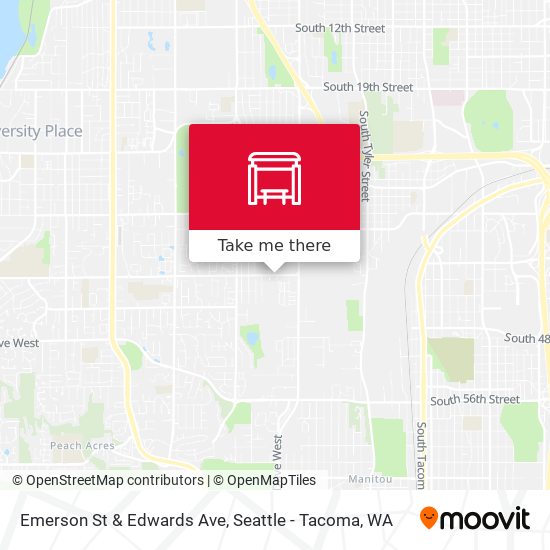Mapa de Emerson St & Edwards Ave