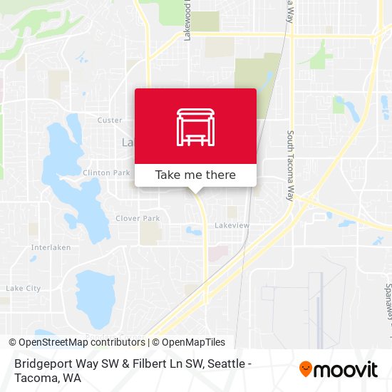 Mapa de Bridgeport Way SW & Filbert Ln SW