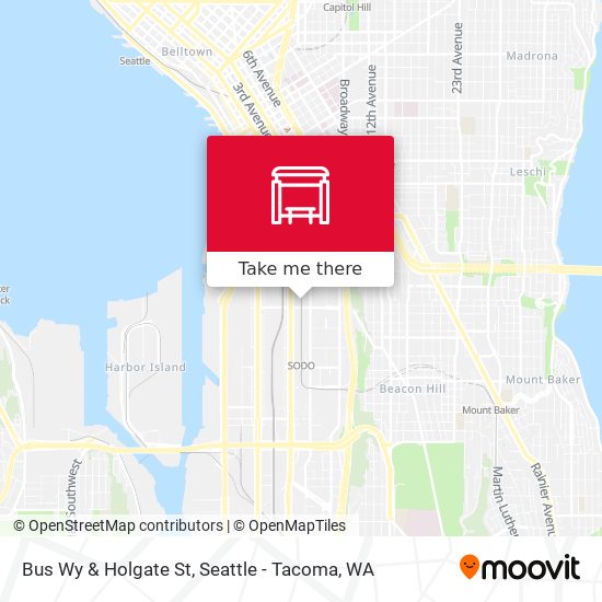 Bus Wy & Holgate St map