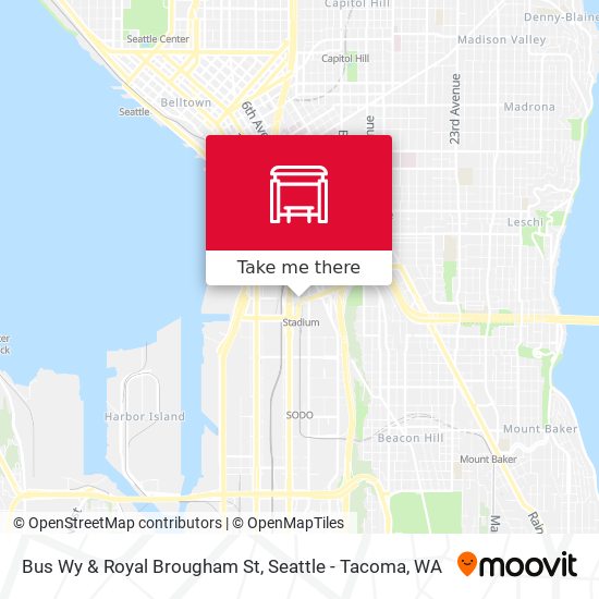 Mapa de Bus Wy & Royal Brougham St