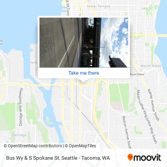 Bus Wy & S Spokane St map