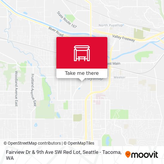 Fairview Dr & 9th Ave SW Red Lot map