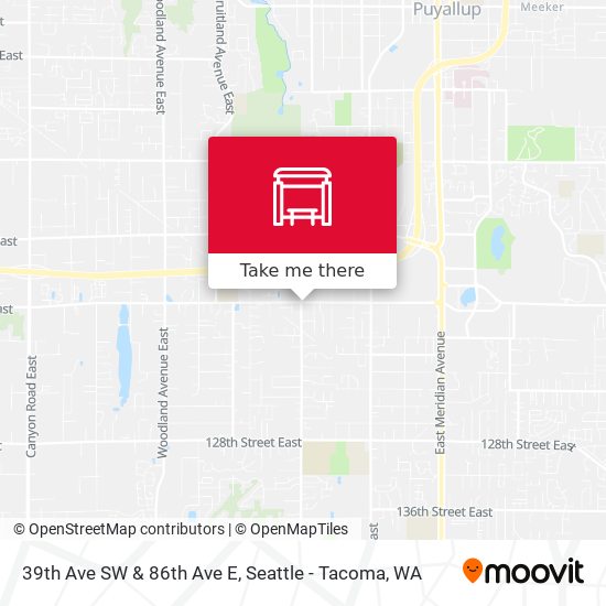 39th Ave SW & 86th Ave E map