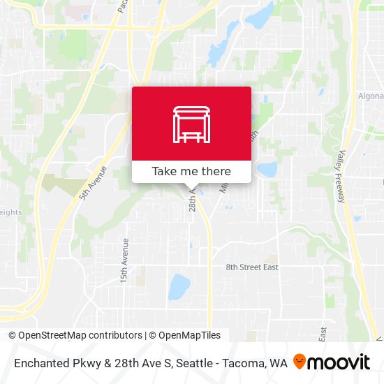 Mapa de Enchanted Pkwy & 28th Ave S
