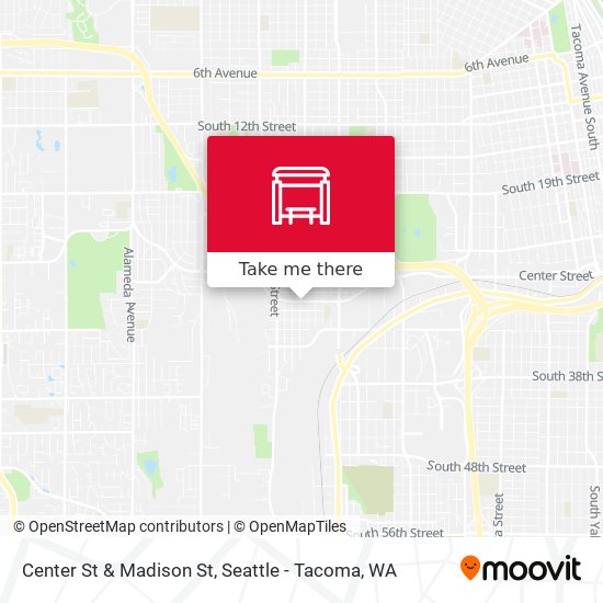 Center St & Madison St map