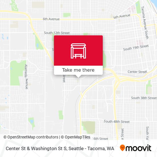 Center St & Washington St S map