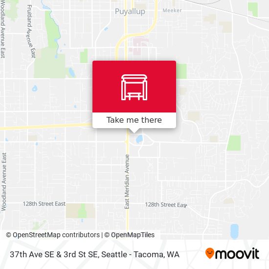 37th Ave SE & 3rd St SE map