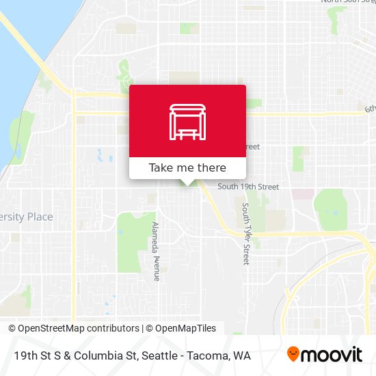 Mapa de 19th St S & Columbia St