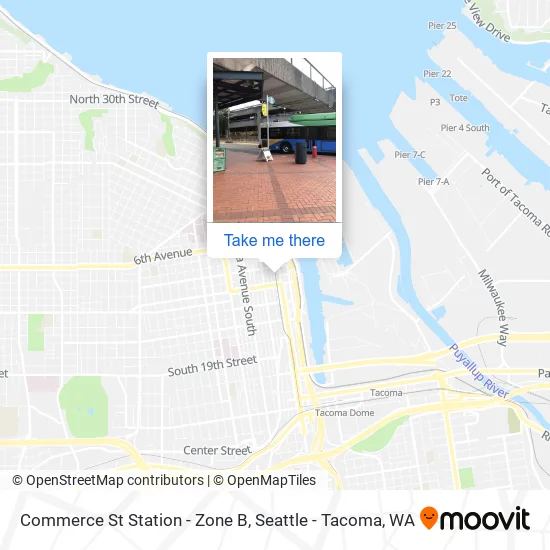 Commerce St Station - Zone B map