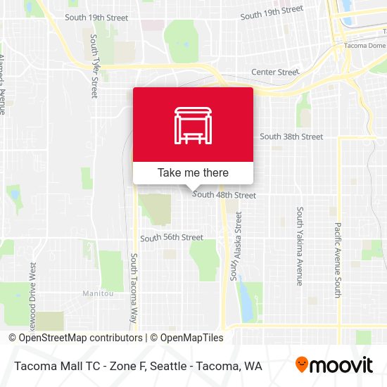 Tacoma Mall TC - Zone F map