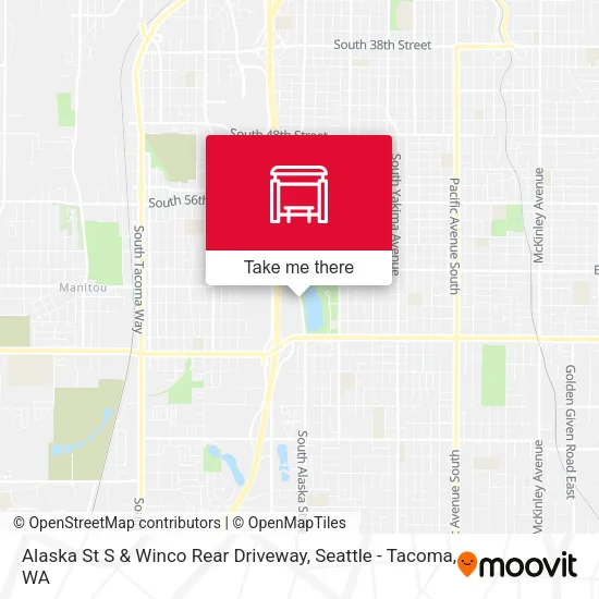 Alaska St S & Winco Rear Driveway map