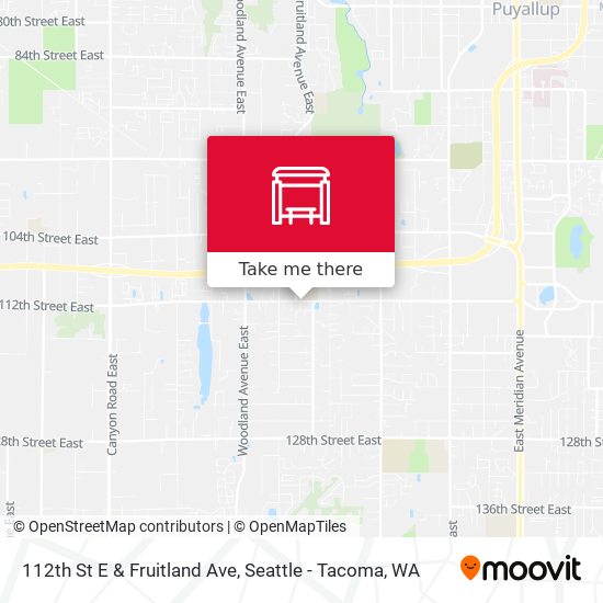 112th St E & Fruitland Ave map