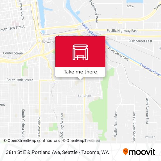 Mapa de 38th St E & Portland Ave