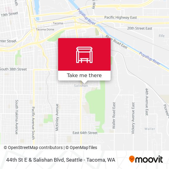 44th St E & Salishan Blvd map