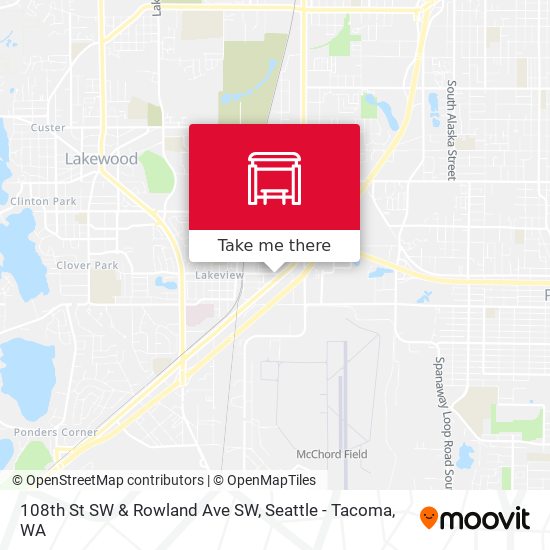 108th St SW & Rowland Ave SW map