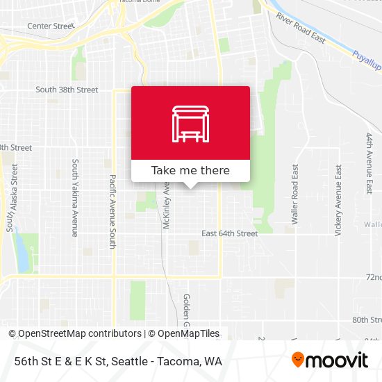Mapa de 56th St E & E K St