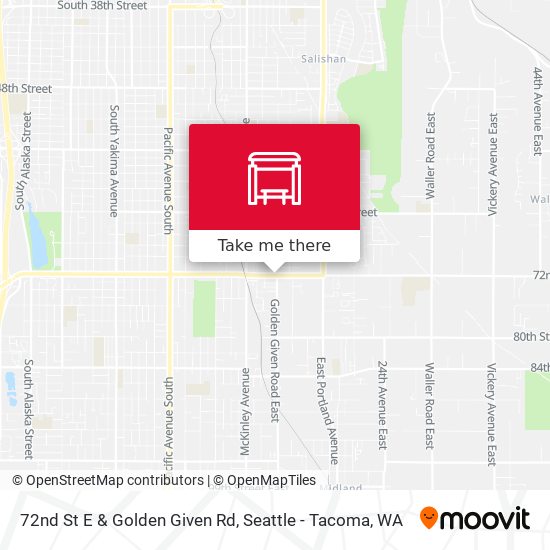 Mapa de 72nd St E & Golden Given Rd