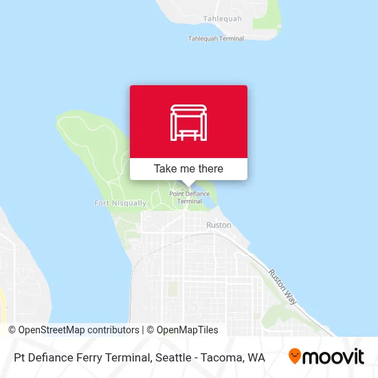 Pt Defiance Ferry Terminal map