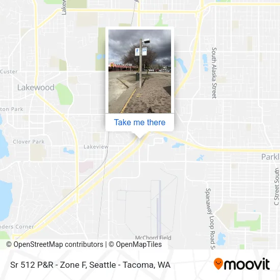 Mapa de Sr 512 P&R - Zone F