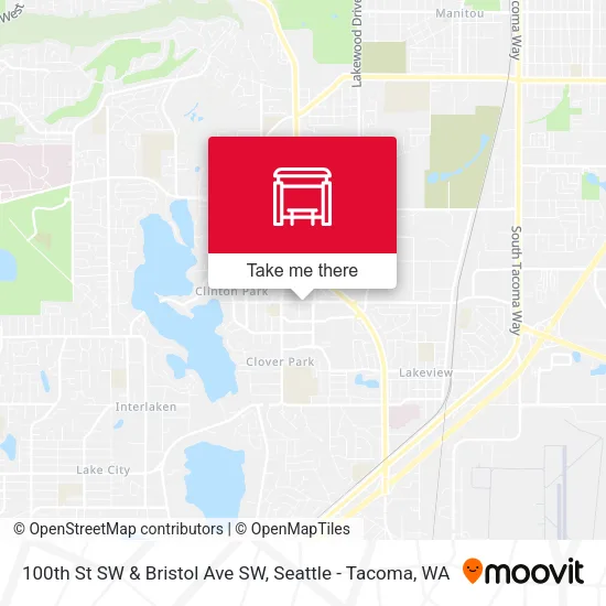 Mapa de 100th St SW & Bristol Ave SW