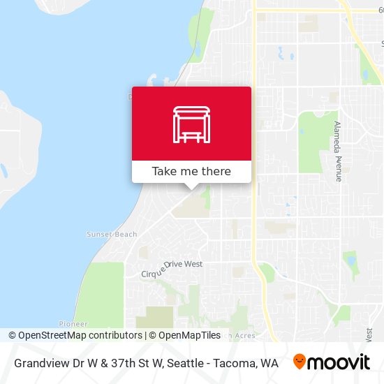 Mapa de Grandview Dr W & 37th St W