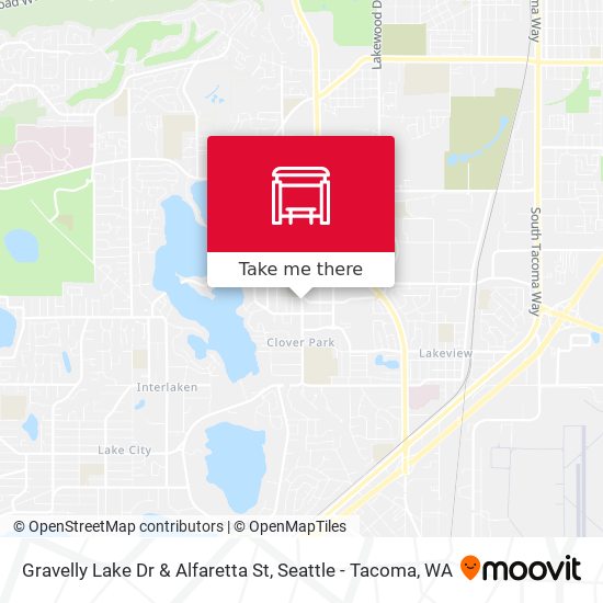 Mapa de Gravelly Lake Dr & Alfaretta St